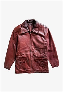 Vintage Y2K Women's COACH Red Leather Jacket