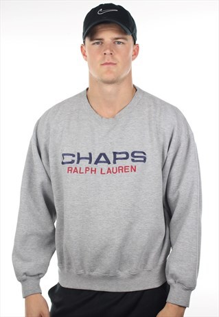 VINTAGE CHAPS RALPH LAUREN BIG LOGO SWEATSHIRT JUMPER