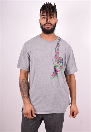 NIKE MENS VINTAGE T-SHIRT TOP XXL GREY 90'S