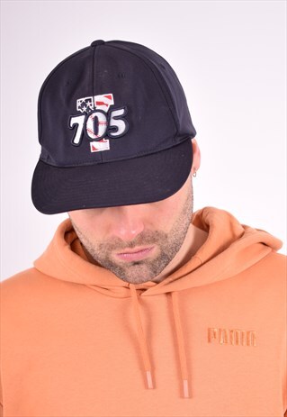 MENS VINTAGE CAP XL NAVY BLUE 90'S