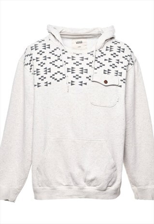 VINTAGE VANS PRINTED HOODIE - L