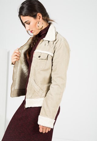 VINTAGE 80S LEVI'S WINTER SHEARLING SHEEPSKIN JACKET / S0216