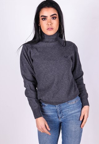 VINTAGE FRED PERRY TURTLE NECK JUMPER K700