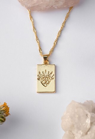 GOLD LOVE LOCKET NECKLACE
