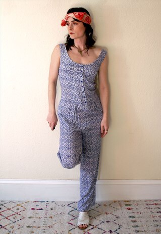 CHINTZY PRINT SUMMER JUMPSUIT