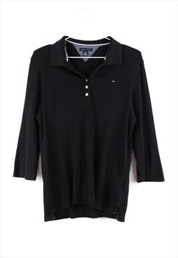 Vintage Tommy Hilfiger Polo Shirt in Black XL