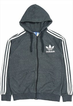 Vintage 90's Adidas Hoodie Spellout Zip Up