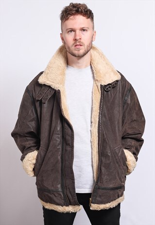 VINTAGE LEATHER AVIATOR JACKET