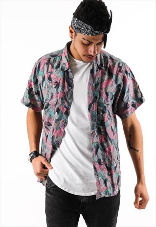 VINTAGE PATTERN SHIRT PSAW303D