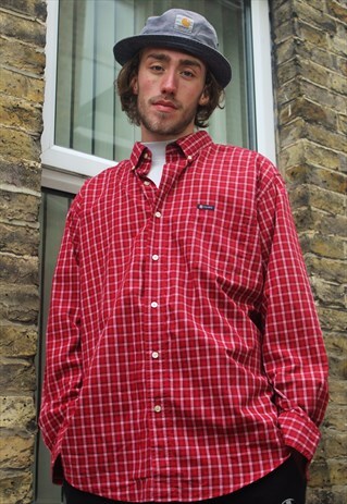VINTAGE / 90'S / CHAPS (RALPH LAUREN) / RED SHIRT