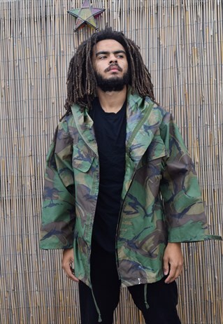 VINTAGE ARMY RAIN COAT
