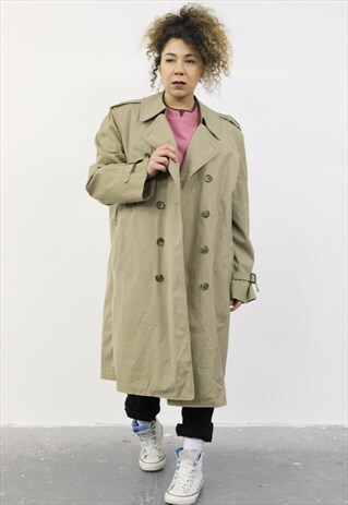 VINTAGE 1980S LONDON FOG BEIGE RAIN MAC