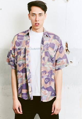 VINTAGE 90S PATTERNED SHIRT