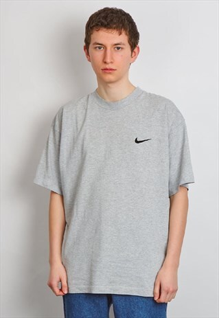 VINTAGE 90'S NIKE GREY LOGO T-SHIRT