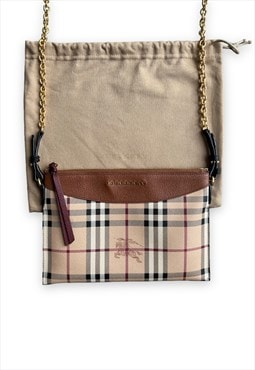 Burberry handbag Peyton crossbody bag haymarket nova check