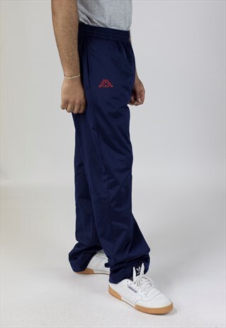 VINTAGE 90S KAPPA NAVY TRACKSUIT BOTTOMS