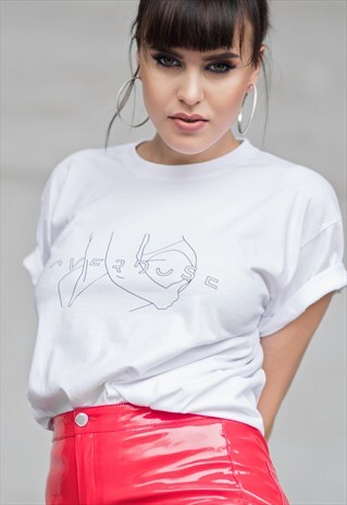 CLASSIC WHITE T-SHIRT "OVERDOSE"