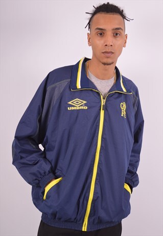VINTAGE UMBRO BOMBER JACKET BLUE