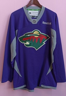Vintage Reebok NHL purple spot top