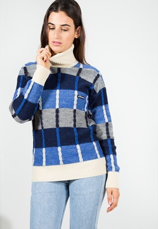 ON SALE VINTAGE 80S ELLESSE CLASSIC KNITWEAR JUMPER / S0116