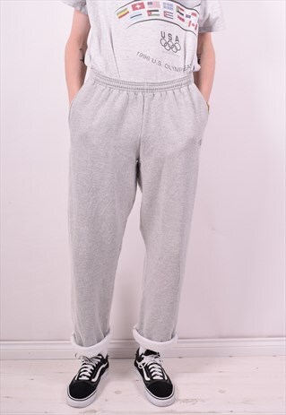 CHAMPION MENS VINTAGE TRACKSUIT TROUSERS W36 L33 GREY 90'S