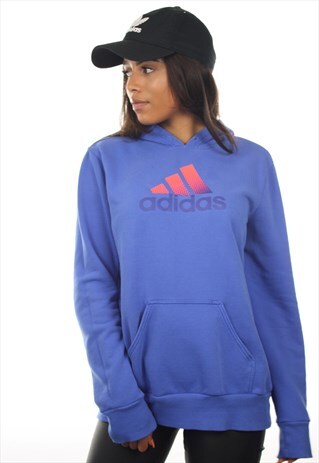 VINTAGE ADIDAS BIG LOGO HOODIE SWEATSHIRT