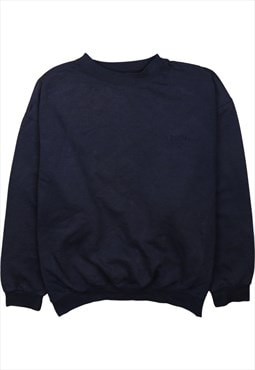 Levi's 90's Plain Crew Neck Sweatshirt Large Navy Blue