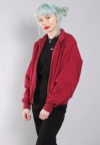 VINTAGE CHECK LINED HARRINGTON JACKET