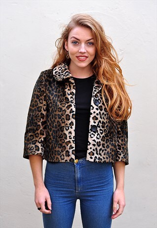 VINTAGE LEOPARD PRINT JACKET