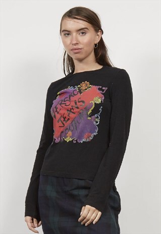 VINTAGE 90'S VERSACE JEANS COUTURE LONG SLEEVE T-SHIRT