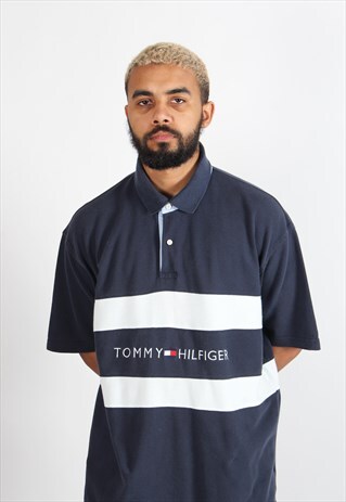 VINTAGE SPELL OUT TOMMY HILFIGER POLO SHIRT