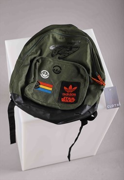Vintage Adidas Backpack in Green Sports School Rucksack