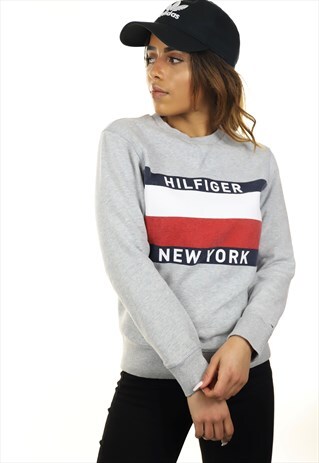 VINTAGE TOMMY HILFIGER SWEATSHIRT GREY