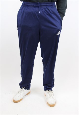 VINTAGE ADIDAS NAVY TRACKSUIT BOTTOMS