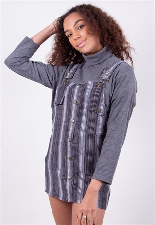 REMADE CORD PINAFORE DRESS