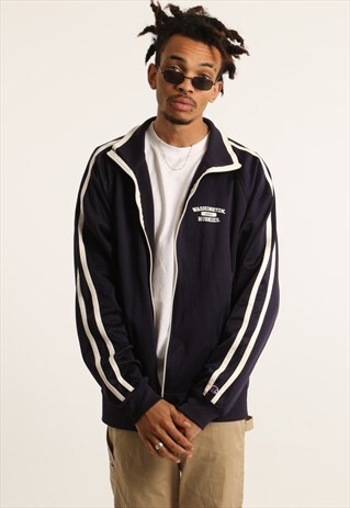 VINTAGE CHAMPION PRINT ZIPPED SWEATSHIRT