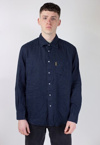 VINTAGE ARMANI JEANS NAVY SHIRT