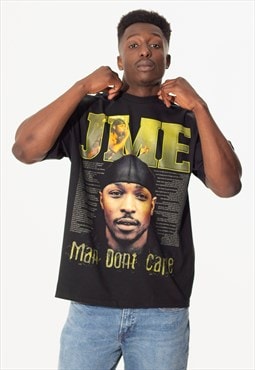 JME Unisex Printed T-Shirt in Black