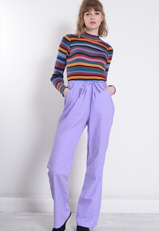 VINTAGE DICKES LIGHTWEIGHT WORKWEAR TROUSERS PURPLE