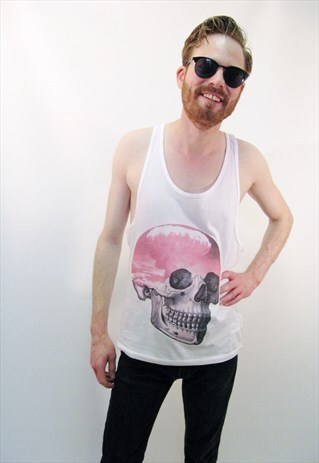 ATOMIC CLOUD SKULL RACERBACK VEST