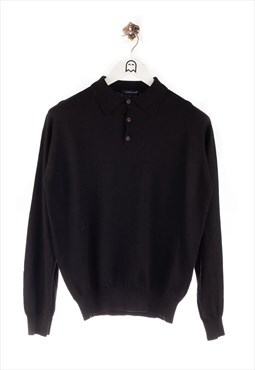 Vintage  Kapalua  Sweatshirt Polo Shirt Look Black