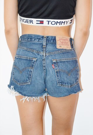 90S LEVIS 501 VINTAGE HIGHWAISTED DENIM SHORTS