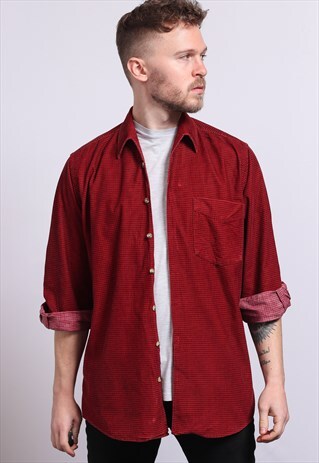 VINTAGE CORDUROY SHIRT RED