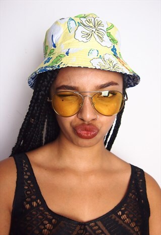YELLOW AVIATORS SUNGLASSES