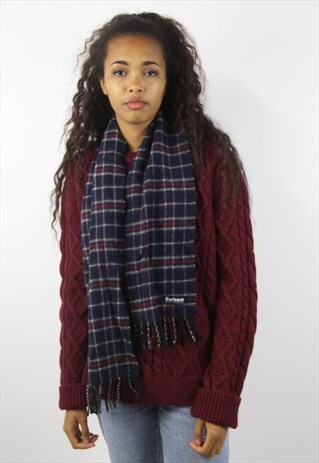 VINTAGE BARBOUR TARTAN SCARF