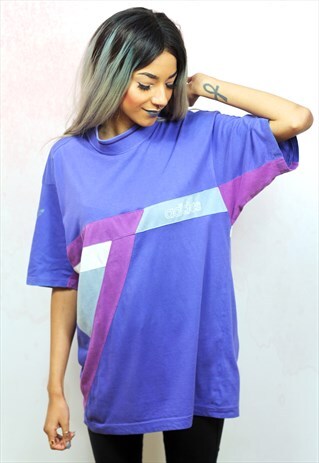 1980S VINTAGE PURPLE BRANDED RELAXED FIT TEE