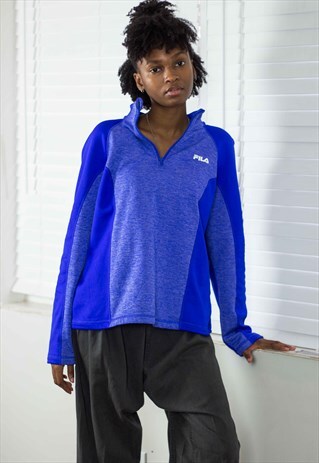VINTAGE FILA 1/4 ZIP JUMPER LOGO 90S XL 9.7