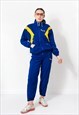 VINTAGE 90S TRACKSUIT IN BLUE - YELLOW ATHLETIC SET