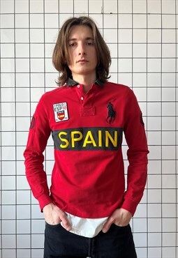 Vintage POLO RALPH LAUREN Rugby Shirt Long Sleeve Pullover