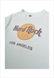 VINTAGE HARD ROCK LOS ANGELES T-SHIRT WHITE LADIES SMALL